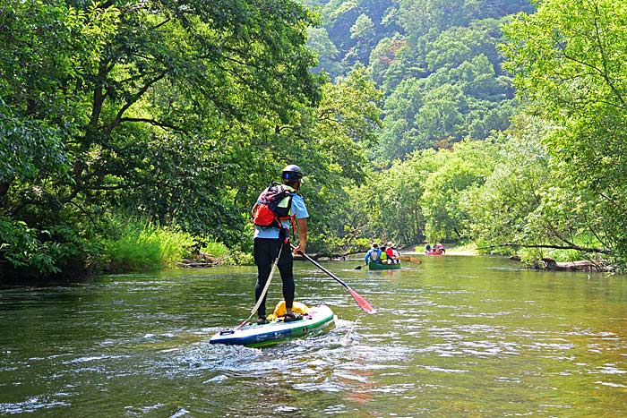 釧路川源流部の川下り