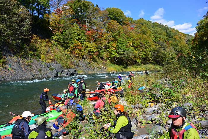 沙流川の川下り