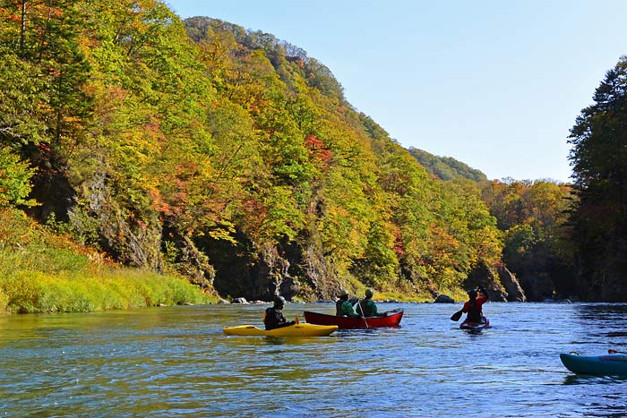 沙流川の川下り