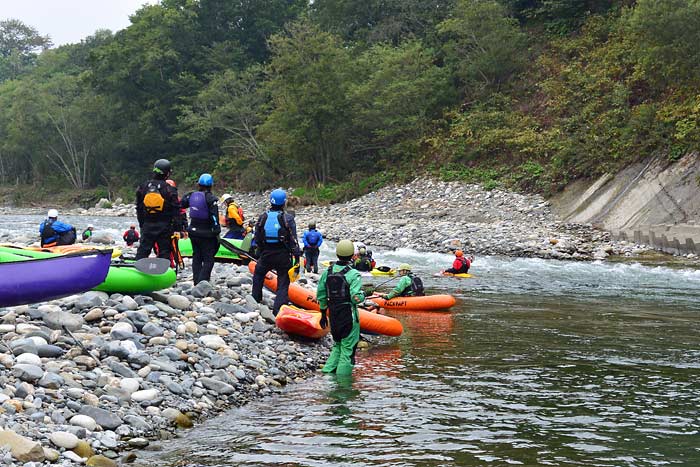 歴舟川のダウンリバー