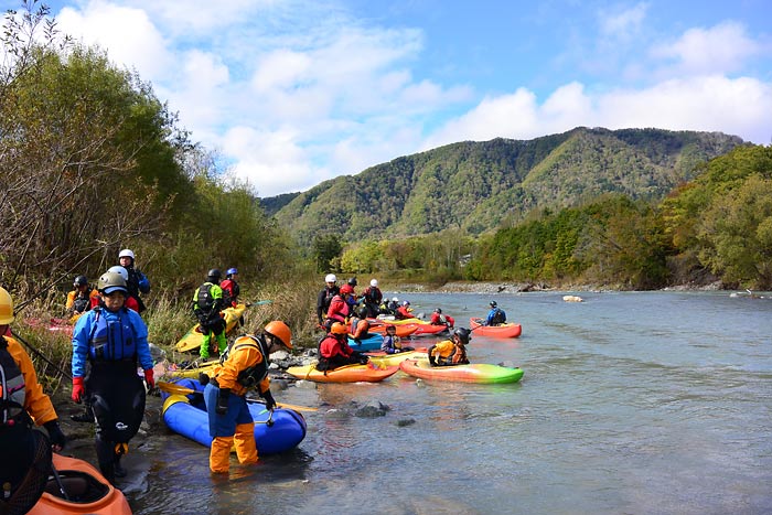 沙流川のダウンリバー