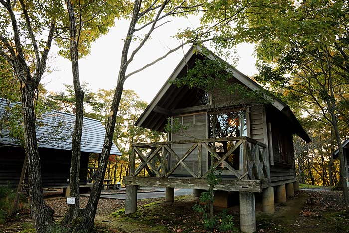 石川県健康の森オートキャンプ場バンガロー