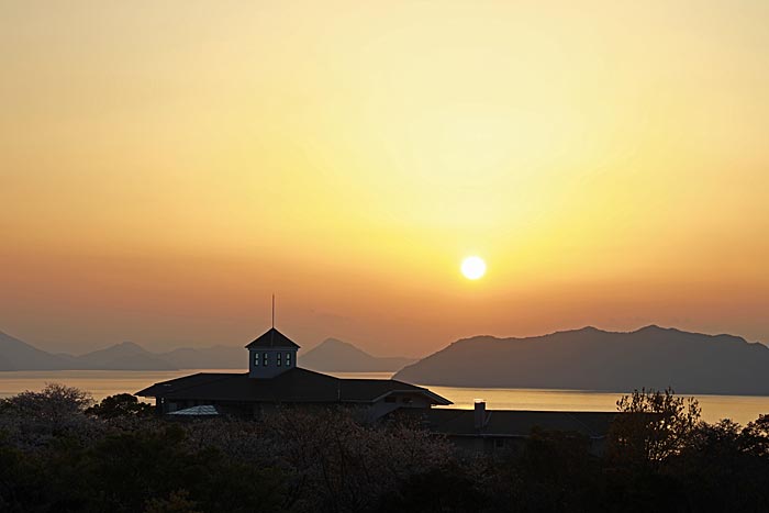 御立岬公園の夕日