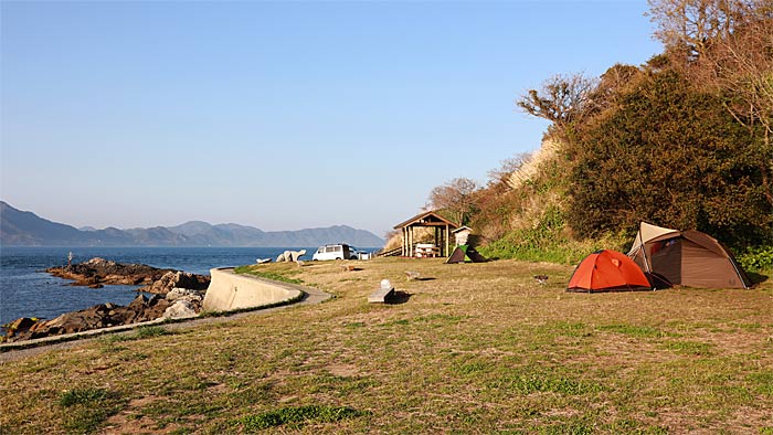 大角海浜公園カレイ広場キャンプ場