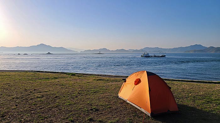 大角海浜公園カレイ広場キャンプ場