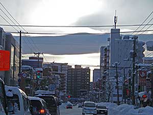 朝の札幌市内