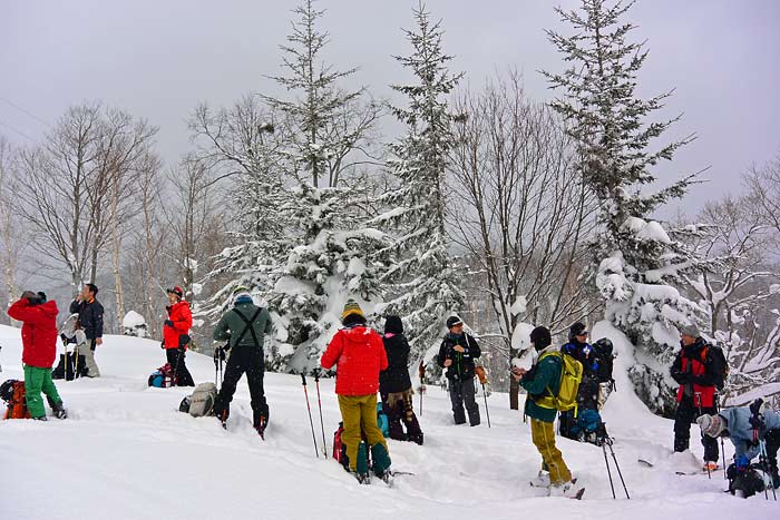 天幕山の山スキー