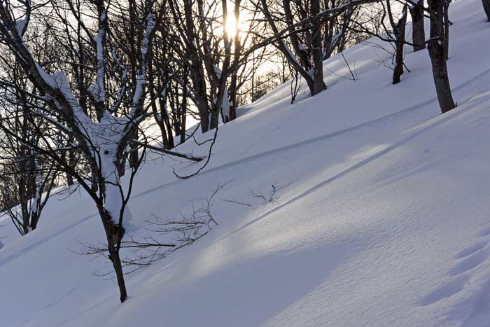 塩谷丸山で山スキー