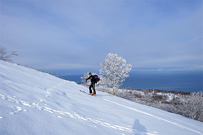 塩谷丸山で山スキー