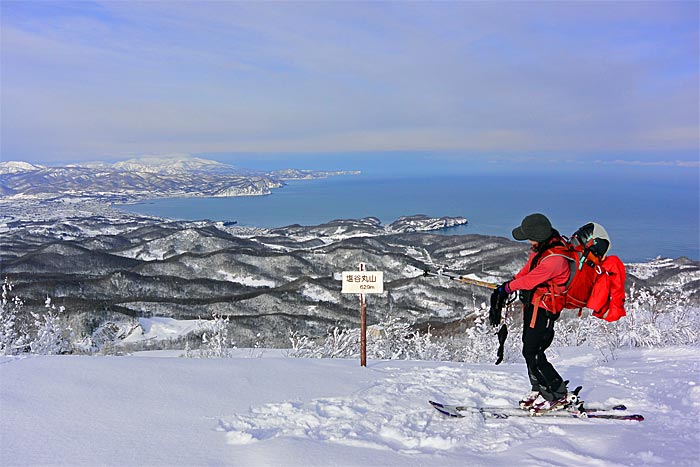 塩谷丸山で山スキー