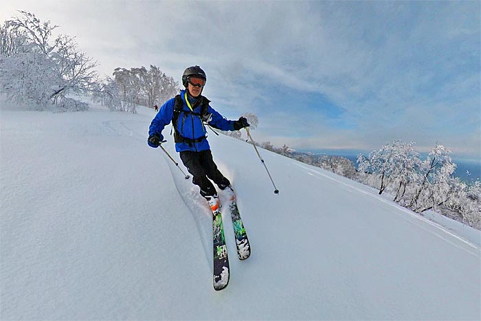 塩谷丸山で山スキー