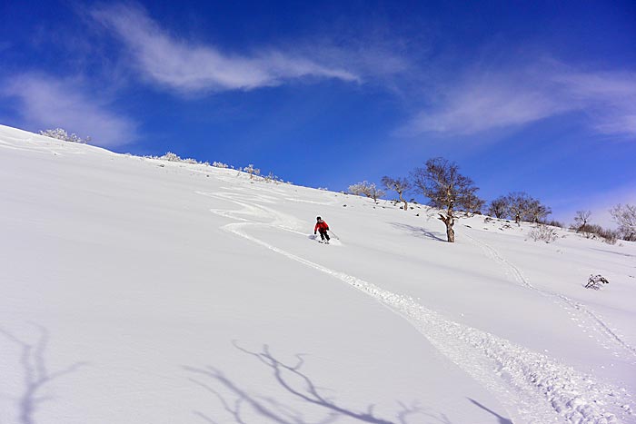 労山熊見山バックカントリー