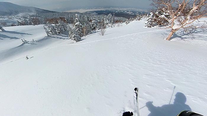 三段山バックカントリースキー